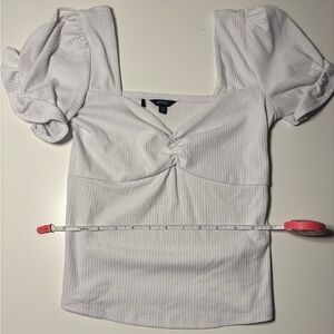 Buffalo White Puff Sleeve Blouse